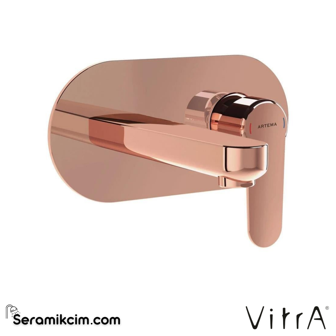 Vitra Root Round Ankastre Lavabo Bataryası (Sıva Üstü Grubu) Soft Bakır A4272129 - A4272129