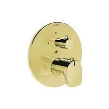 Vitra Root Round Ankastre Termostatik Banyo Bataryası (V-Box, Sıva Üstü Grubu) Altın A42674 - A4269423