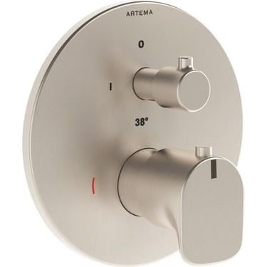 Vitra Root Round Ankastre Termostatik Banyo Bataryası (V-Box Sıva Üstü Grubu), F.Nikel - A4269534