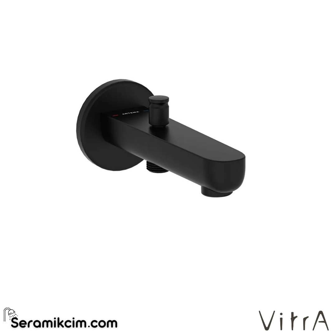 VitrA Root Round Çıkış Ucu (el duşu çıkışlı) Mat Siyah A4312636 - A4312636