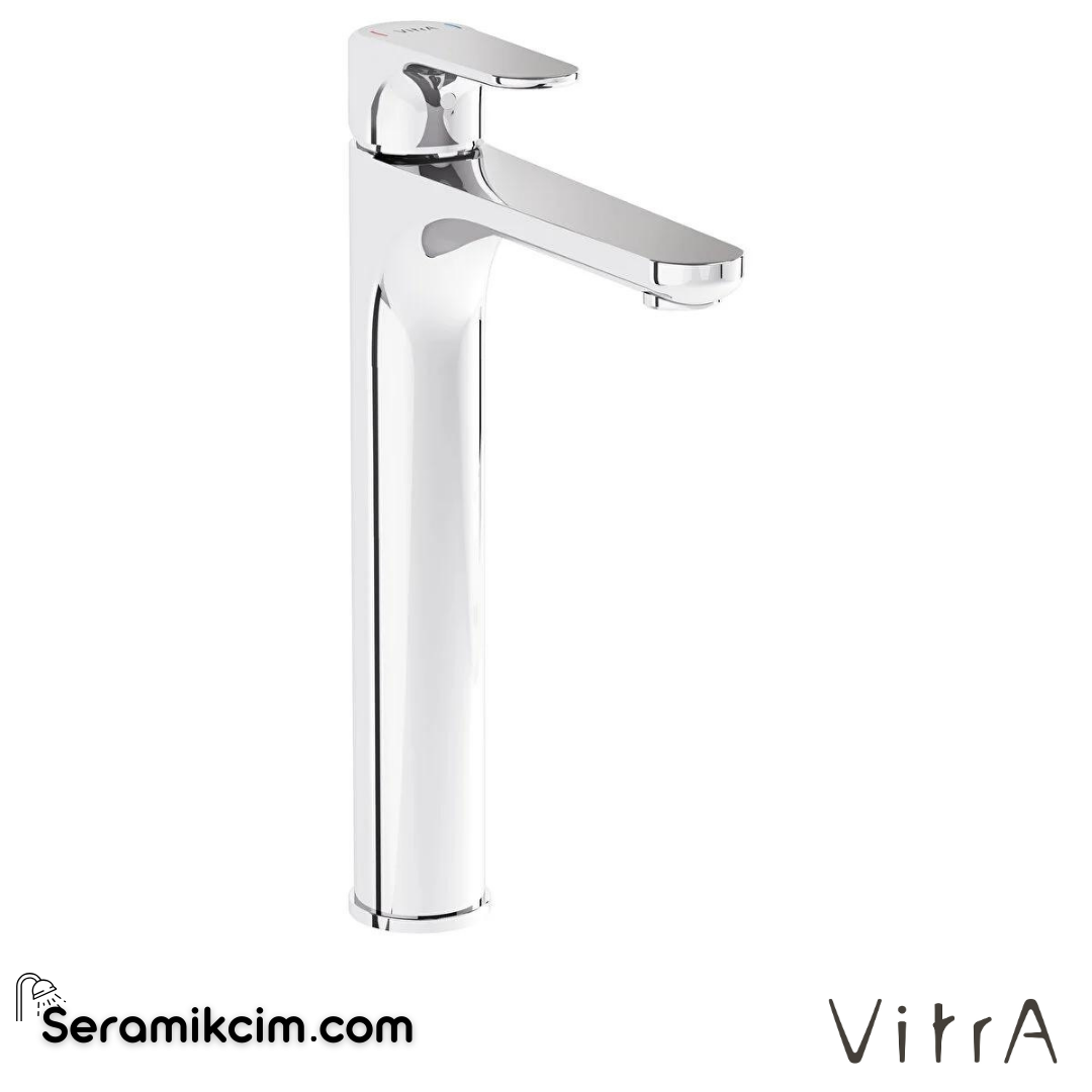Vitra Root Round Lavabo Bataryası  (Çanak), Krom - A42707