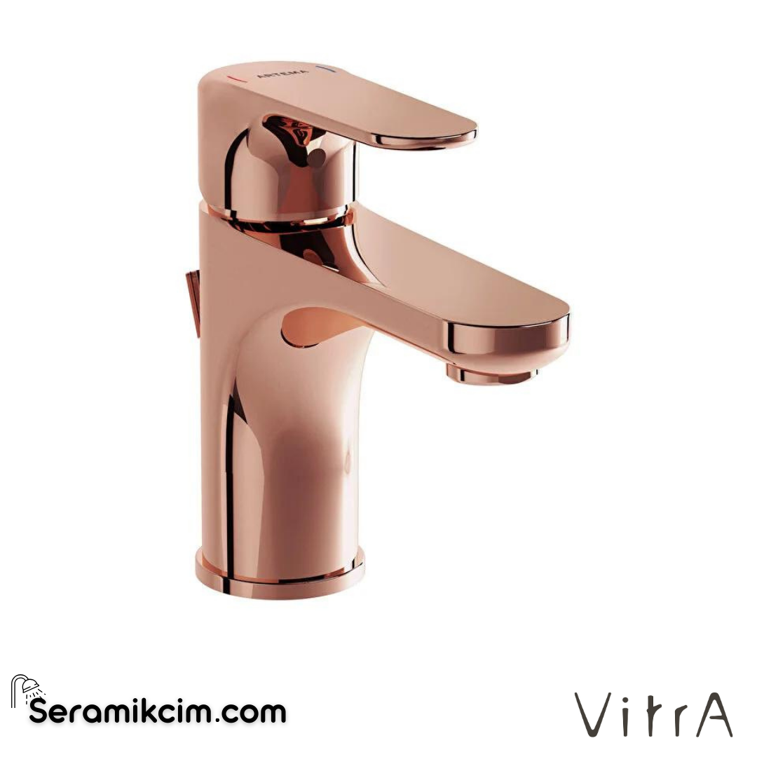 Vitra Root Round Lavabo Bataryası Pop-Uplı , Bakır - A4272226