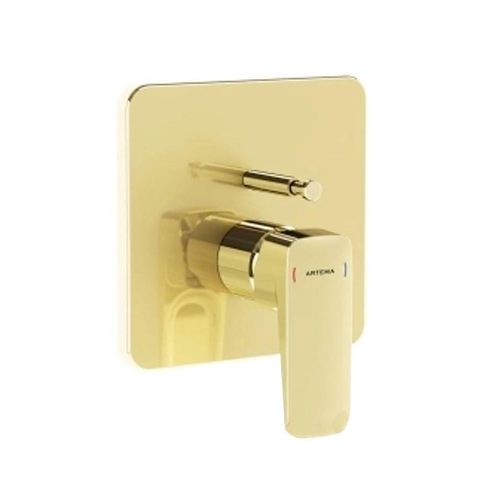 Vitra Root Square Ankastre Banyo Bataryası (V-Box Sıva Üstü Grubu), Altın - A4282823