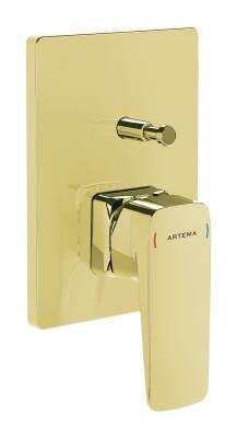 Vitra Root Square Ankastre Banyo Bataryası (Sıva Üstü Grubu), Altın - A4275223