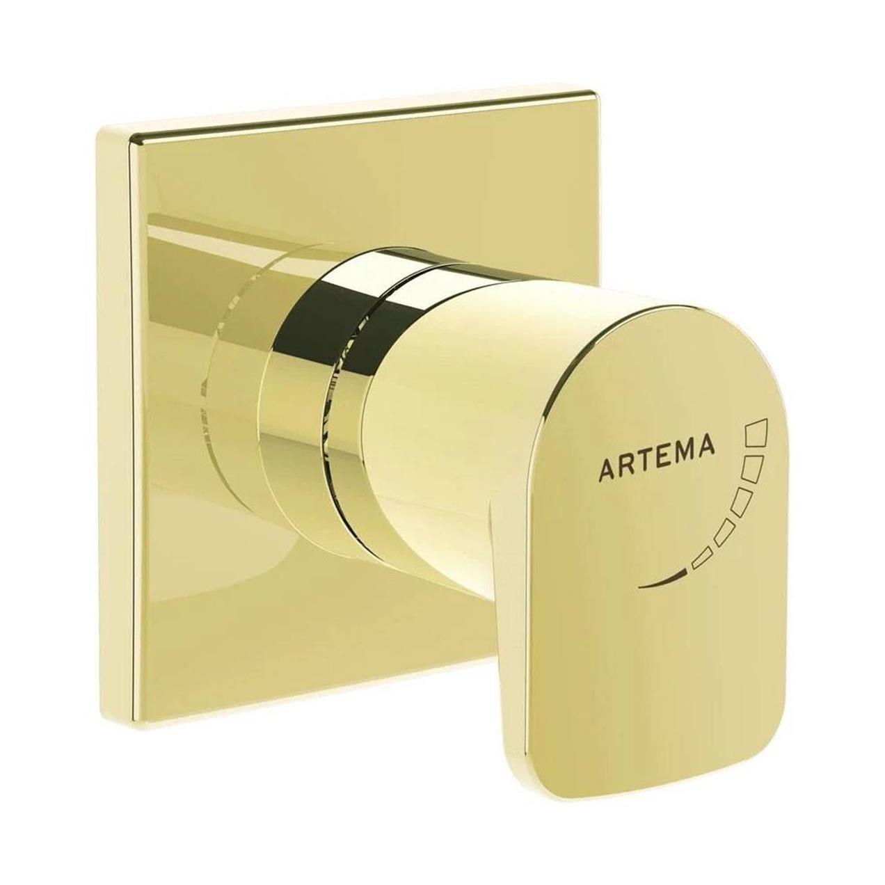 Vitra Root Square Ankastre Stop Valf (Sıva Üstü Grubu), Altın - A4272923