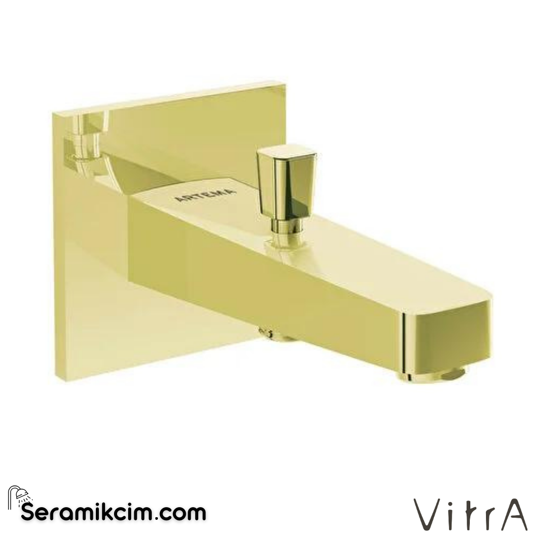 Vitra Root Square Çıkış Ucu  (El Duşu Çıkışlı), Altın - A4274023