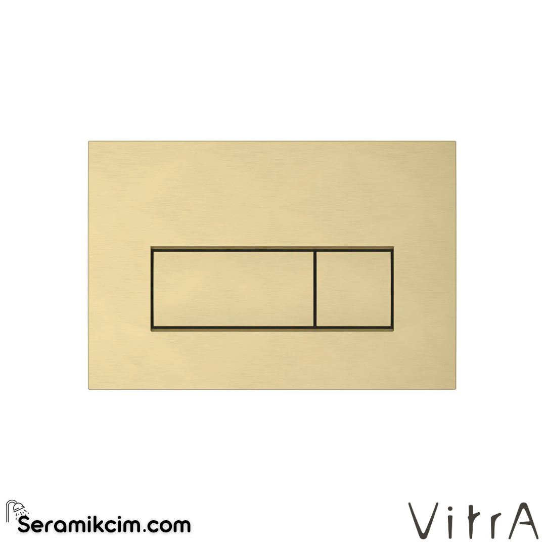 VitrA Root Square Kumanda Paneli, Fırçalı altın 740-2325 - 740-2325