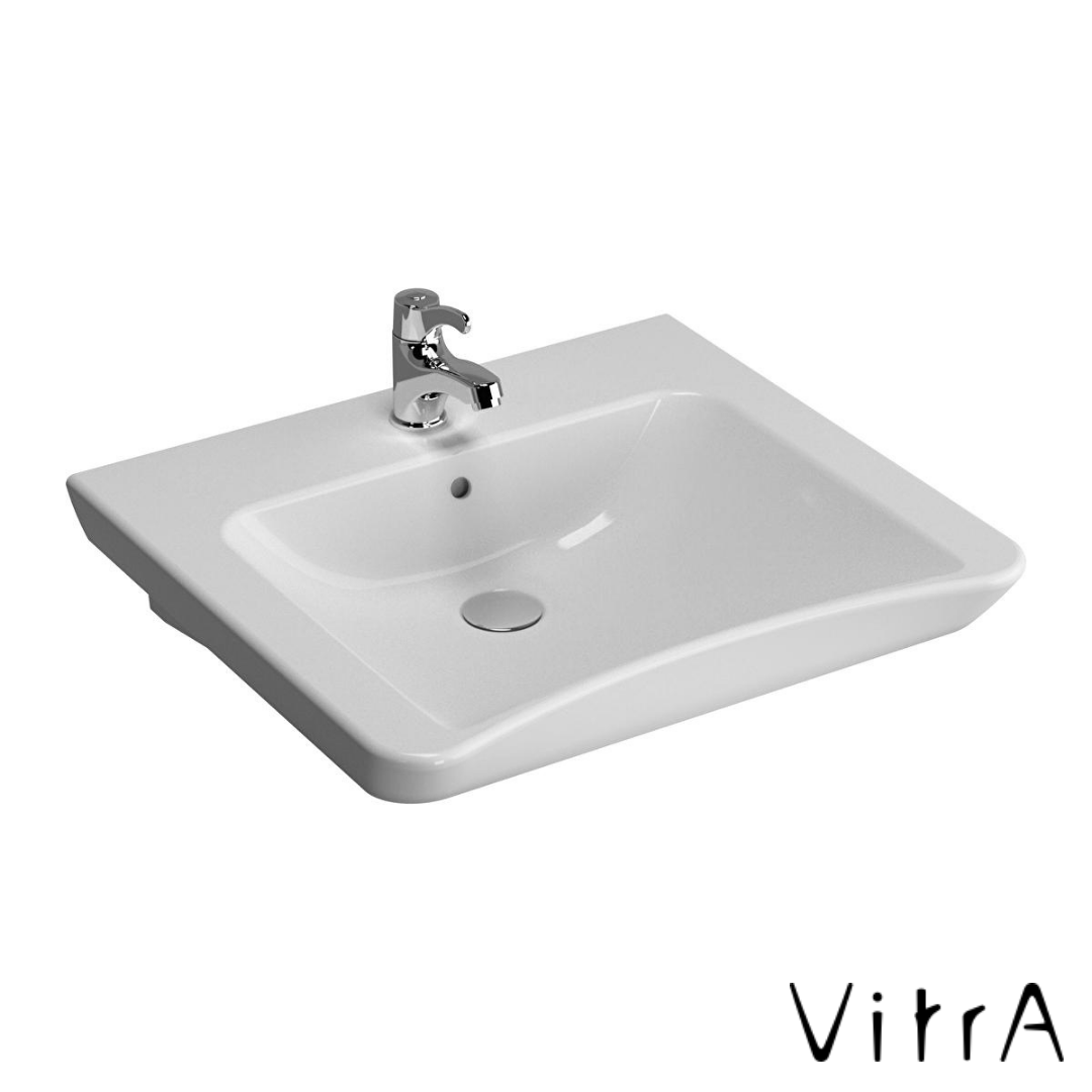 VitrA S20 Bedensel Engelli Lavabo 60x55 Tek Armatür Delikli