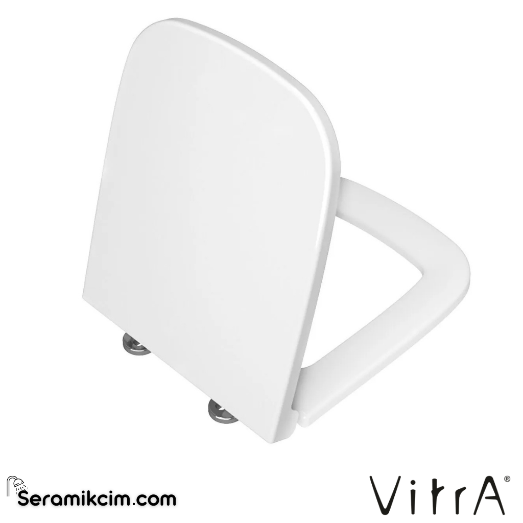 VitrA S20 Klozet Kapağı Duroplast, Üstten Sıkmalı Yavaş Kapanır, Metal Menteşeli, Beyaz 77-003-009 - 77-003-009