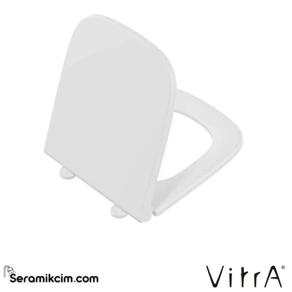 VitrA S20 Klozet Kapağı Üstten Sıkmalı Yavaş Kapanır, Plastik Menteşeli, Beyaz 147-003-909 - 147-003-909
