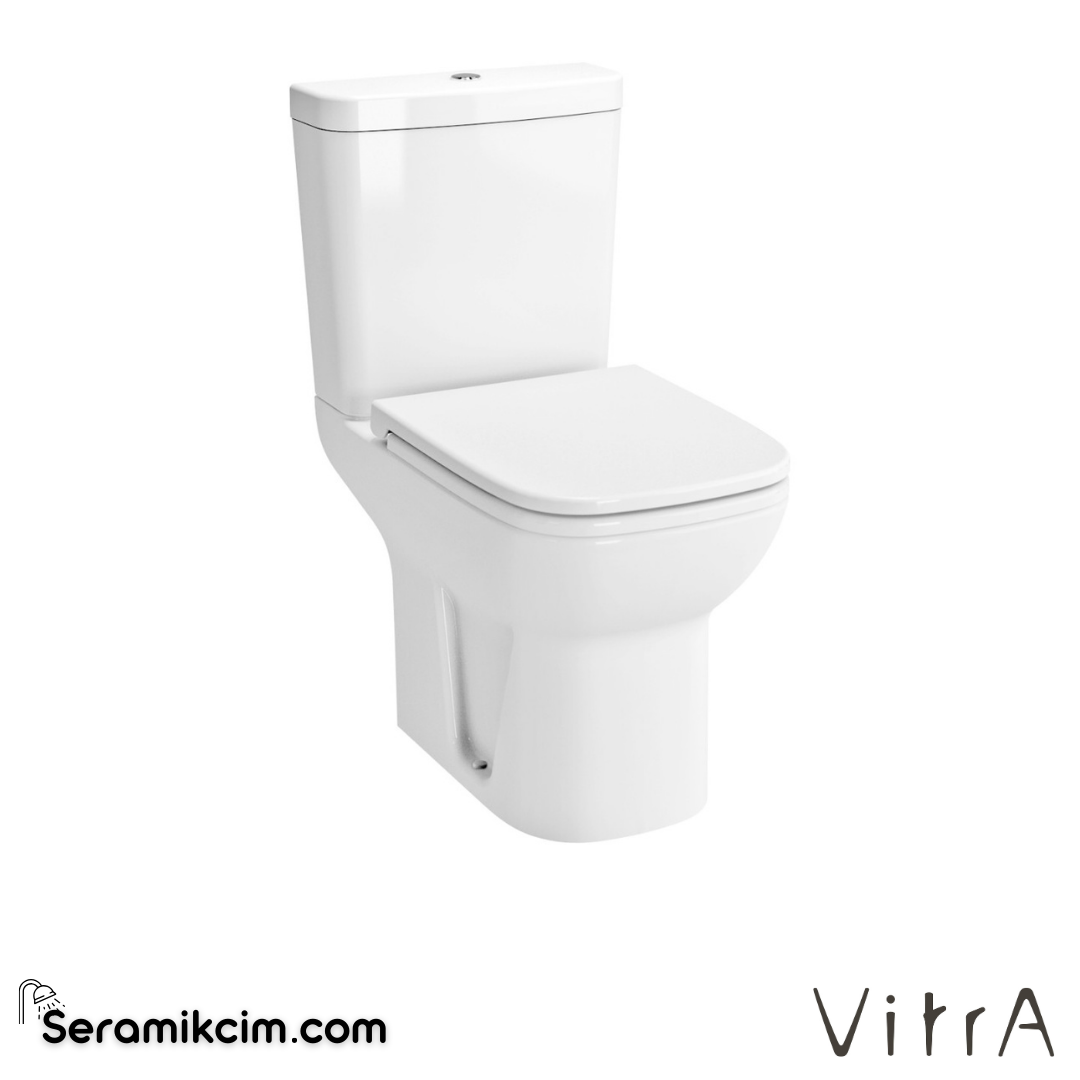 Vitra S20 Takım Klozet Arkası Açık, 62 Cm Taharet Borulu, Beyaz - 5513L003-0088