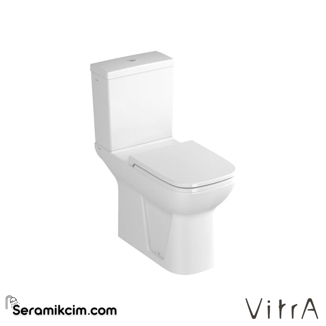 Vitra S20 Takım Klozet Arkası Açık, Özel İhtiyaç, 75 Cm Taharet Borulu, Beyaz - 5293B003-0088