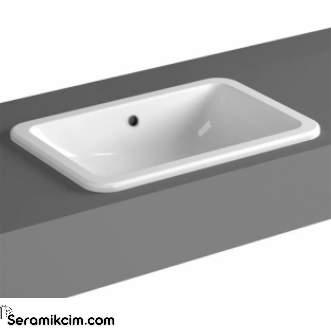 Vitra S20 Tezgahüstü Lavabo Dikdörtgen, Kompakt, 45X37 Cm Armatür Deliksiz, Su Taşma Delikli, Beyaz