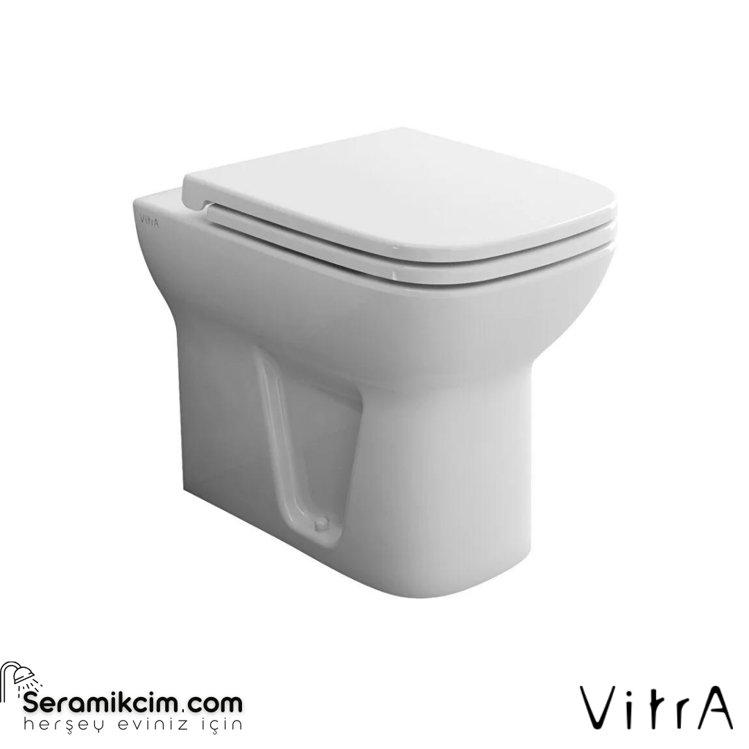 Vitra S20 Yerden Klozet Duvara Tam Dayalı, 54 Cm Taharet Borulu, Taharet Borusu Girişi Sıva Altı Uygulamalı, Beyaz