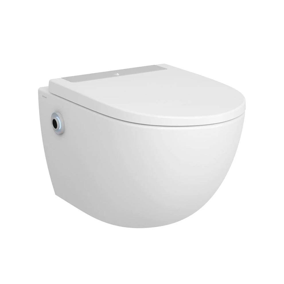 VitrA Sento Asma Klozet, 54 cm (Temassız Entegre Taharet Musluklu-Temassız Klozet Kapağı Dahil), Beyaz - 4948B403-6262