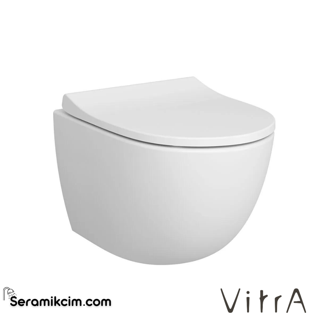 VitrA Sento Asma Klozet Rim-ex, Gizli Montajlı, Kompakt, 50 cm Taharet Borulu, Taharet Borusu Girişi Sıva Altı Uygulamalı, Beyaz - 7747B003-0559