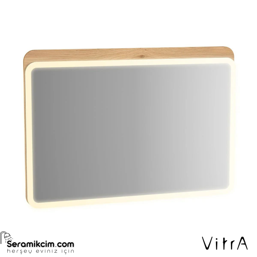 Vitra Sento Aydınlatmalı Ayna, 100 Cm, Açık Meşe