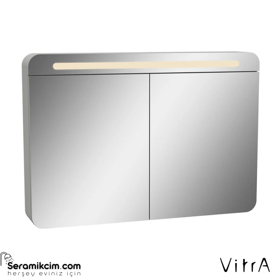 Vitra Sento Dolaplı Ayna, 100 Cm, Mat Açık Gri