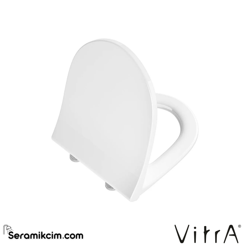 VitrA Sento Klozet Kapağı Slim, Duroplast, Üstten Sıkmalı Metal Menteşeli, Beyaz 130-003-001 - 130-003-001