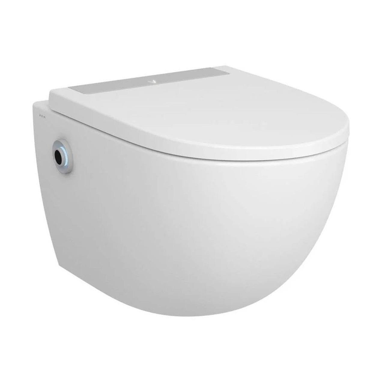 VitrA Sento Rim-ex Kanalsız Asma Klozet, 54 cm (Temassız Entegre Taharet Musluklu ve Temassız Kapaklı) - 7948B403-6262