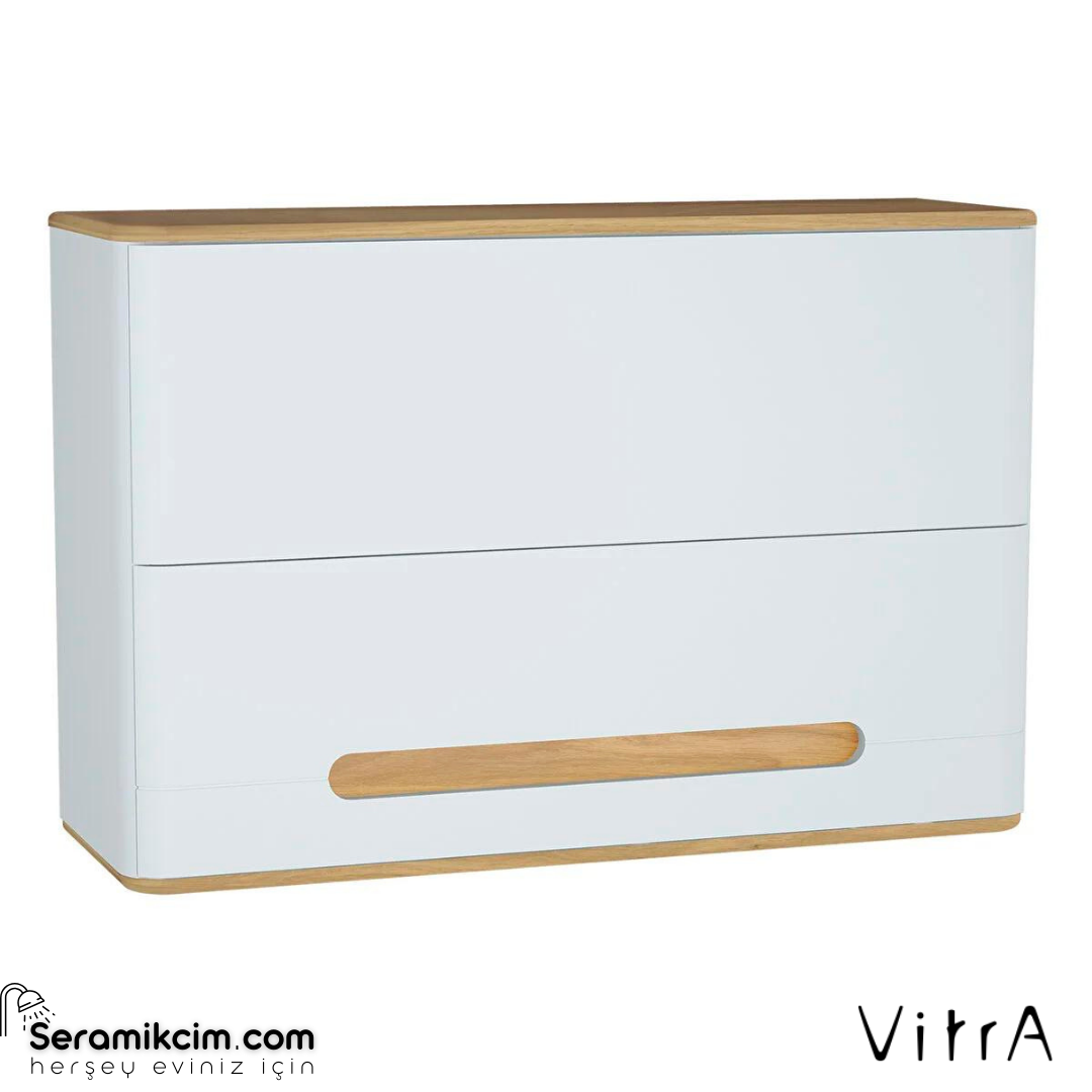 Vitra Sento Üst Dolap, 105 Cm, Mat Beyaz