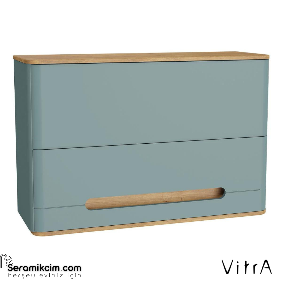 Vitra Sento Üst Dolap, 105 Cm, Mat Fiyord Yeşili