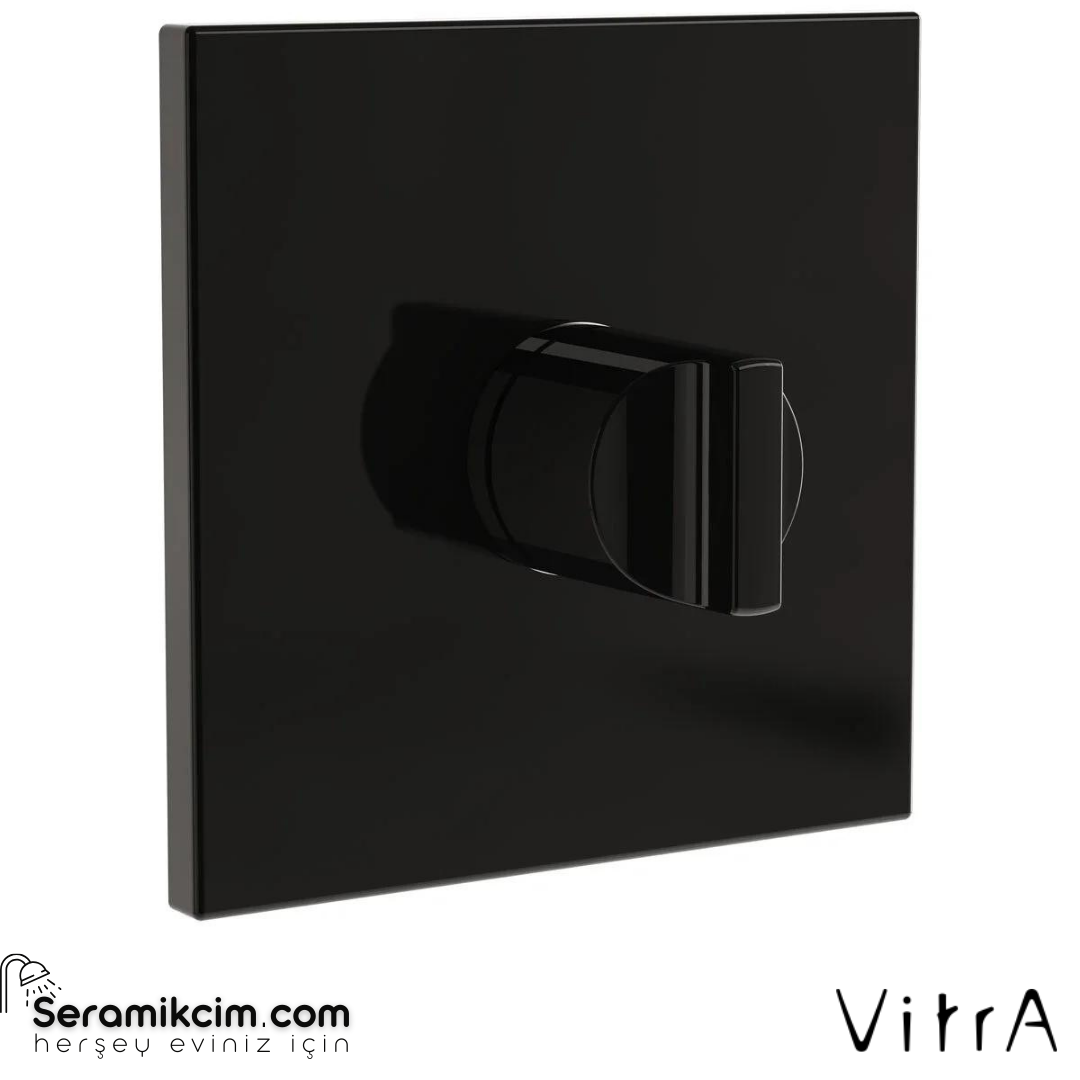 Vitra Suit Ankastre 3 Yönlü  V-Box Sıva Üstü, Parlak Siyah