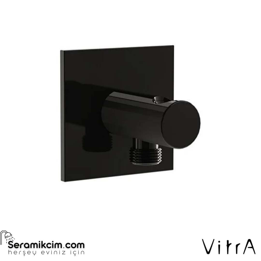 Vitra Suit Ankastre El Duşu Çıkışı, Parlak Siyah