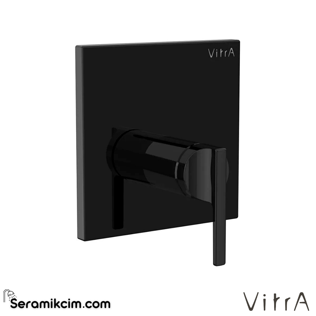 VitrA Suit Ankastre Mekanik Duş Bataryası (V-Box, sıva üstü grubu) Parlak Siyah A4282139 - A4282139