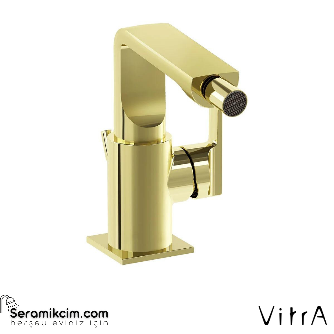 Vitra Suit Bide Bataryası  Sifon Kumandalı, Soft Altın