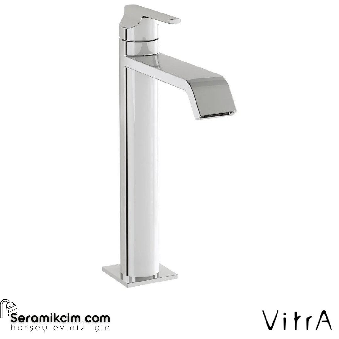 Vitra Suit Lavabo Bataryası Üstten Yüksek, Krom