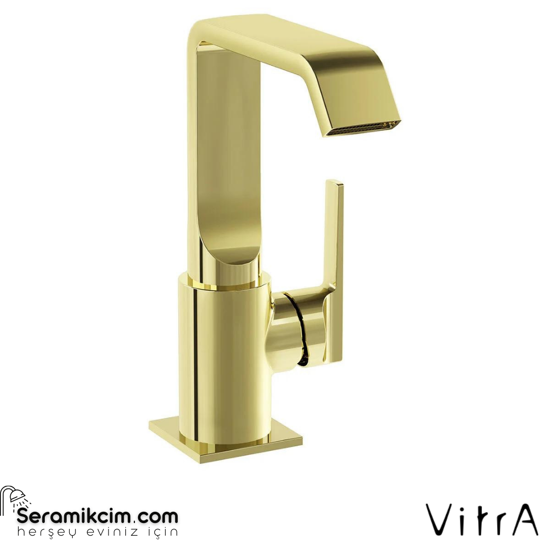 Vitra Suit Lavabo Bataryası Yandan, Soft Altın