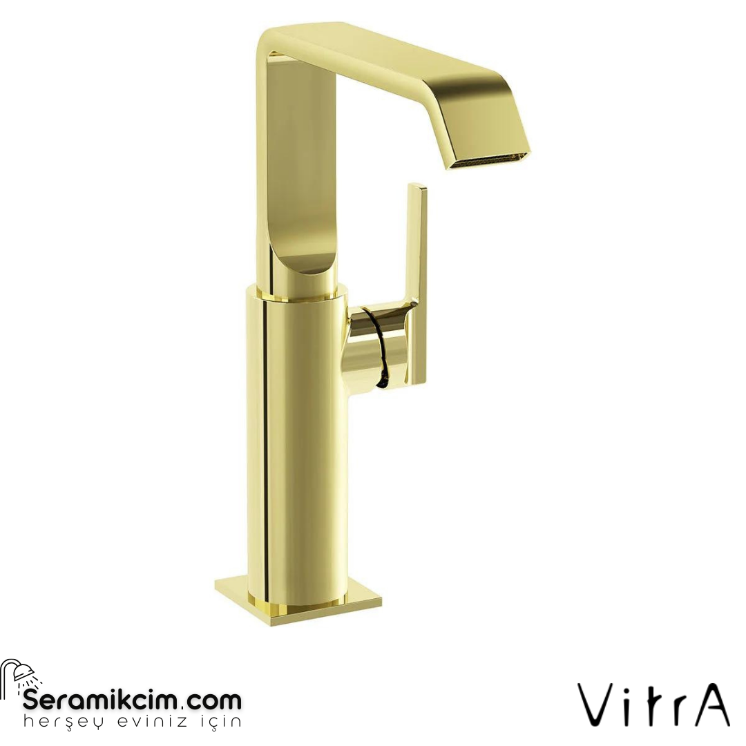Vitra Suit Lavabo Bataryası Yandan Yüksek, Soft Altın