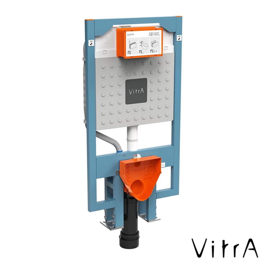 VitrA V8 Gömme Rezervuar 8cm Alçıpan Uygulamalı, 3/6lt (Yere Montaj)