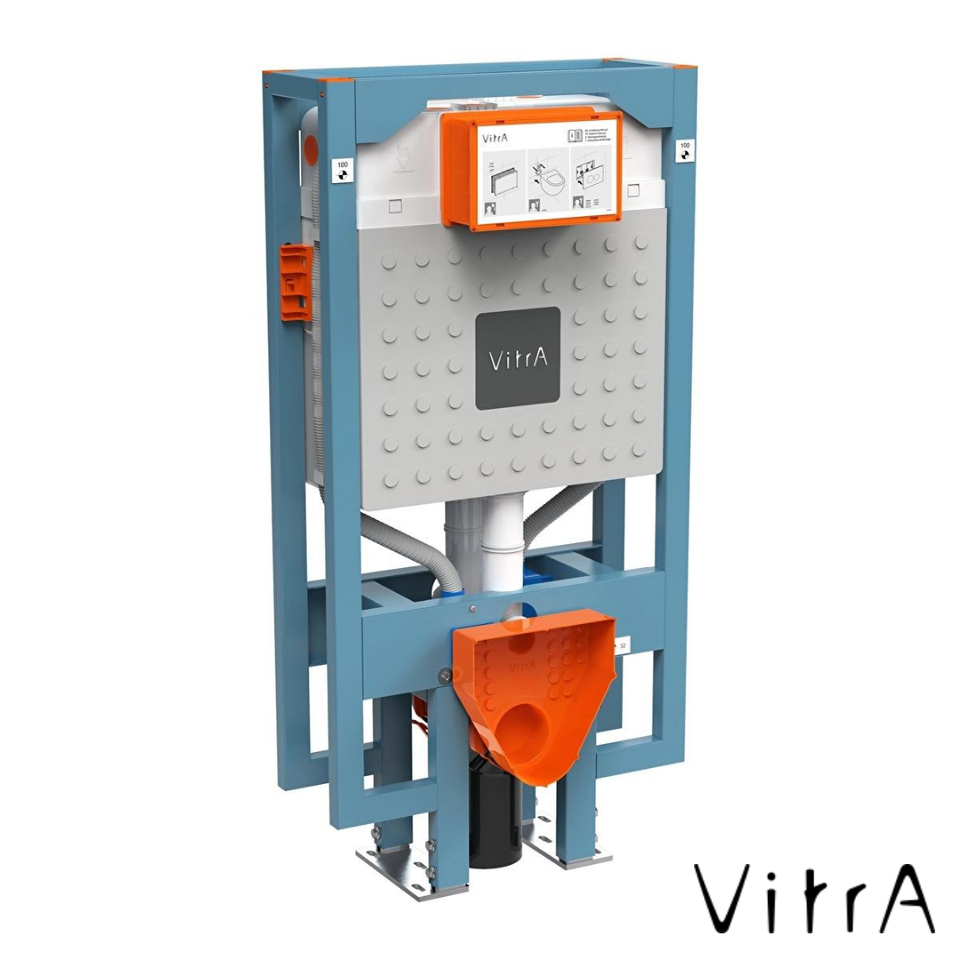 VitrA V8 Sırt Sırta Gömme Rezervuar 8cm Alçıpan Uygulamalı, 3/6lt (Yere Montaj ve Sırt Sırta Uygulamalı)