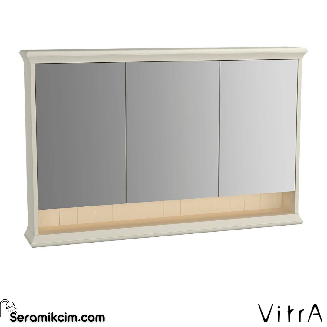 Vitra Valarte Dolaplı Ayna, 120 Cm, Mat Fildişi