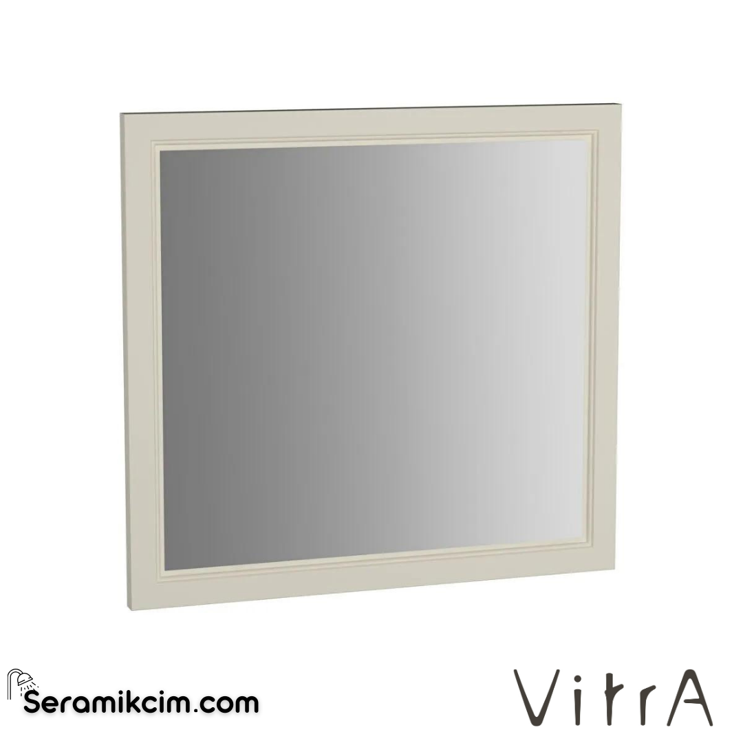 Vitra Valarte Düz Ayna, 80 Cm, Mat Fildişi - 62218