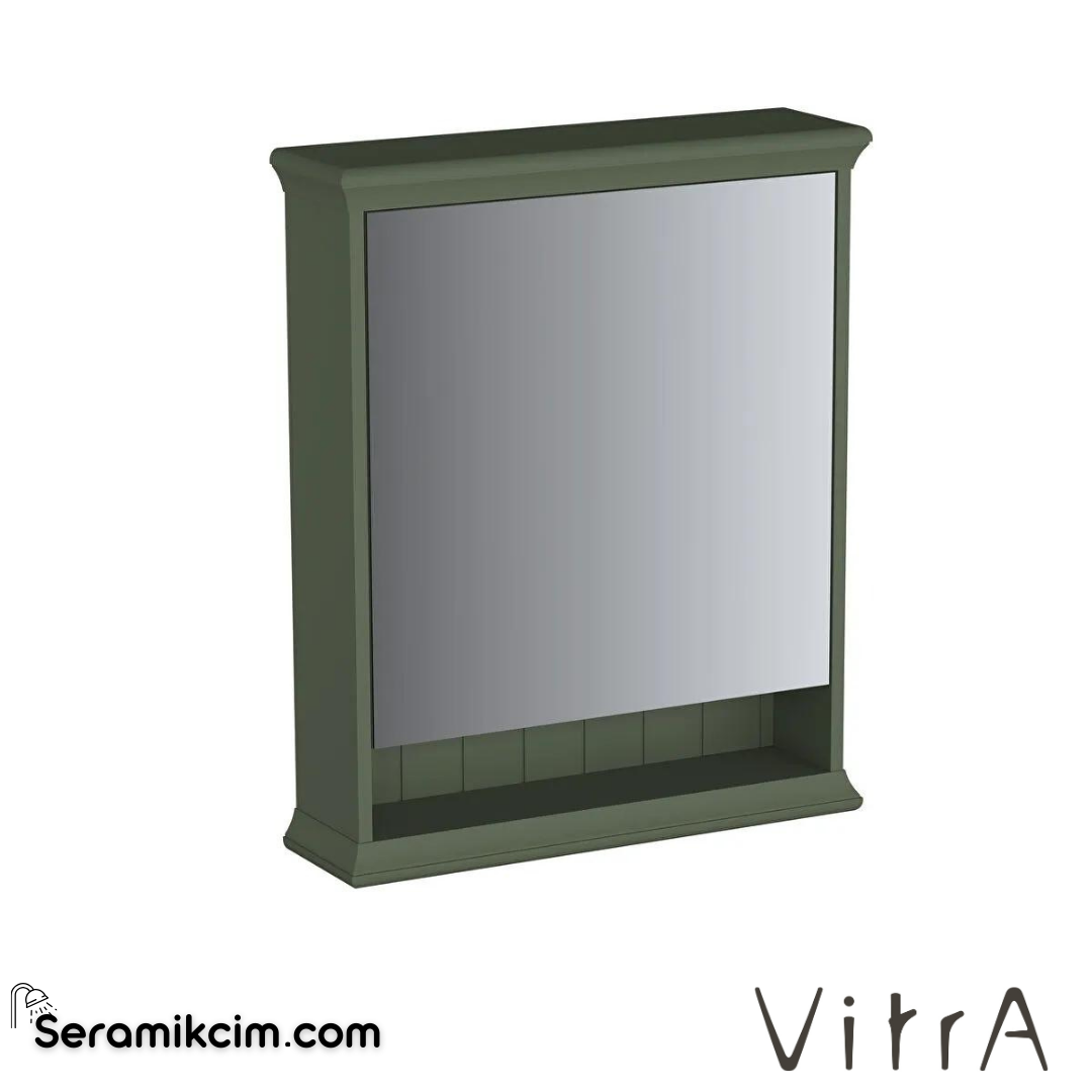 Vitra Valarte Neo Dolaplı Ayna, 65 Cm, Retro Yeşil, Sol - 65830