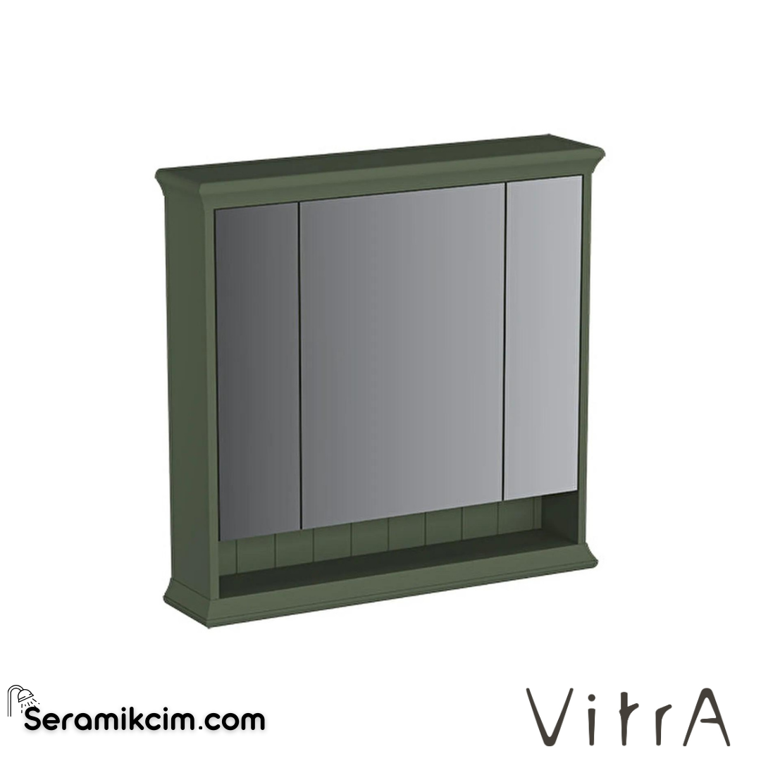 Vitra Valarte Neo Dolaplı Ayna, 80 Cm, Retro Yeşil - 65832
