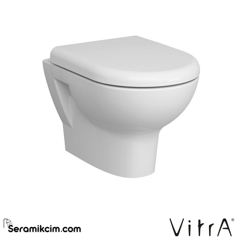 VitrA Zentrum Asma Klozet Rim-ex, 50 cm Taharet Borulu, Beyaz - 5795L003-0850