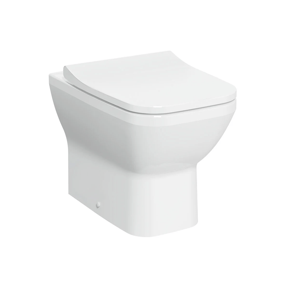 VitrA Zentrum Square Yerden Klozet SmoothFlush, Duvara Tam Dayalı, 54 cm Taharet Borulu, Beyaz - 7491L003-0088