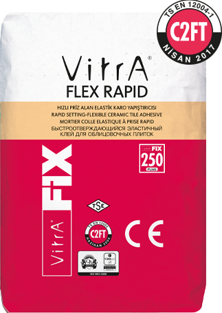 VitrAFix Flex Rapid Gri C2FT 20 kg Flex Seramik Yapıştırıcı