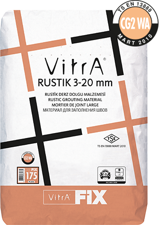 VitrAFix Gri Rustik 3-20 mm CG2 WA 20 kg Derz Dolgu