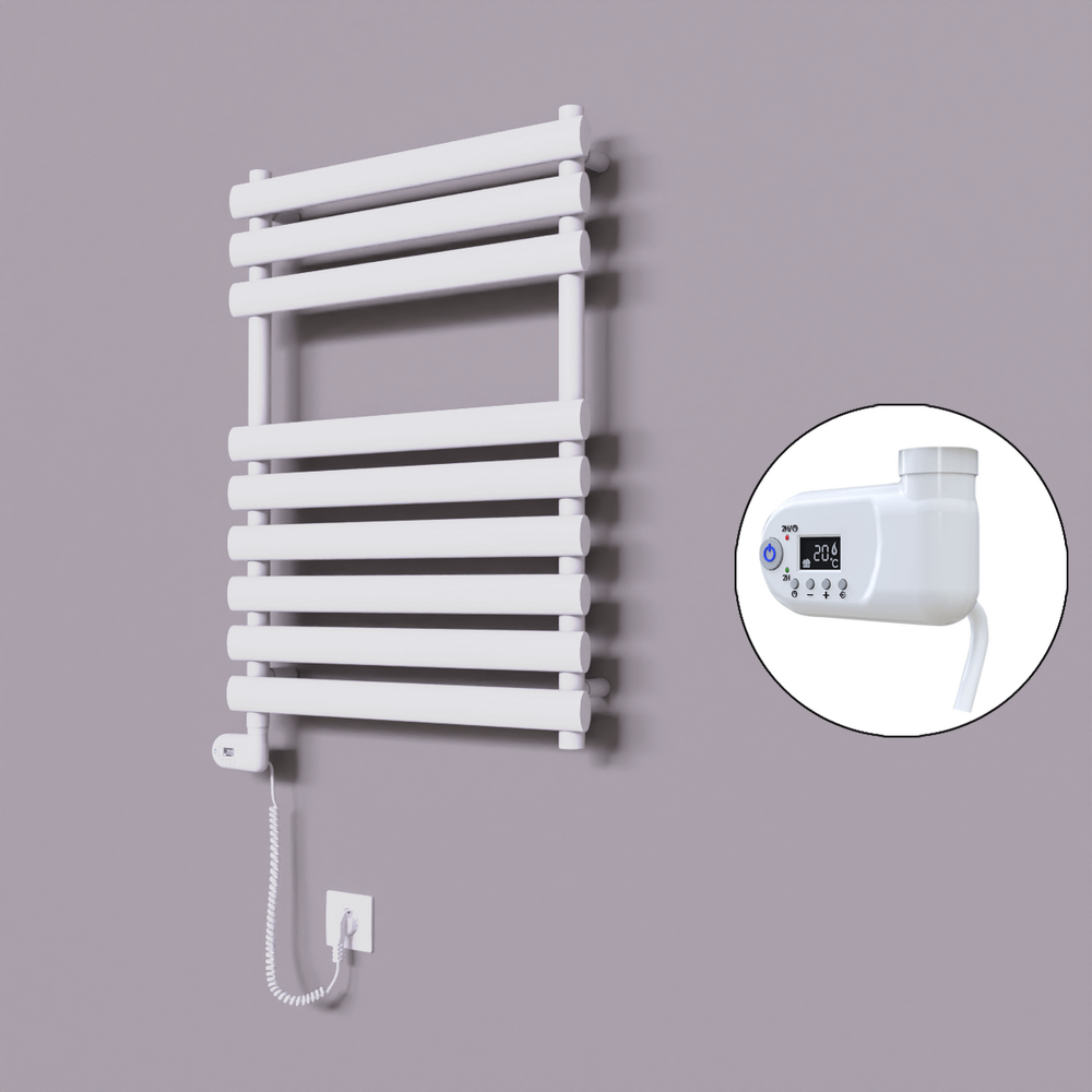 Volga Dekoratif Elektrikli Havlupan 600x800 Beyaz (Thesis Termostat) 600W