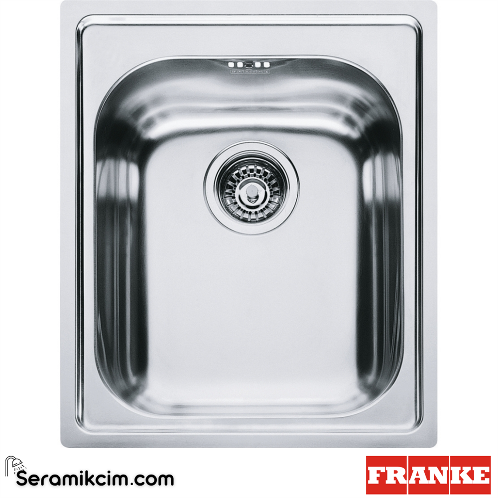 Franke Armonia AMX 610-34 Tezgahüstü 1 Gözlü 420x500mm Paslanmaz