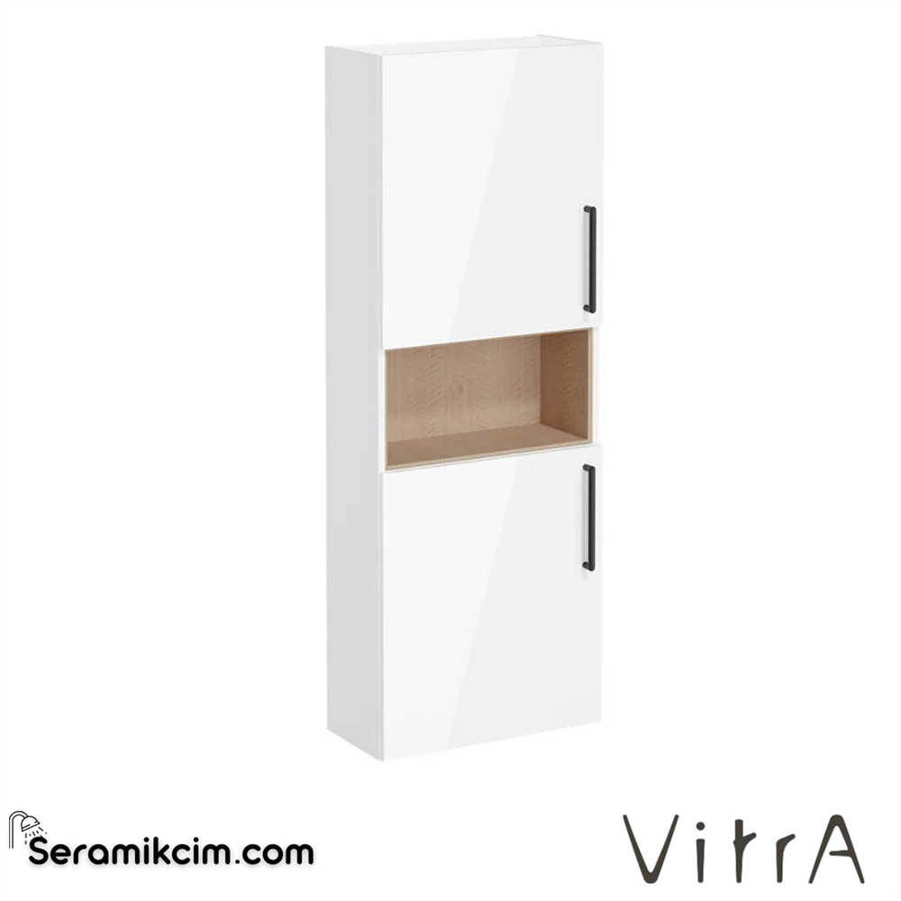 Seramikcim.com | Vitra Root Boy Dolabı, 55, Dar, Kısa, Parlak Beyaz - 66249