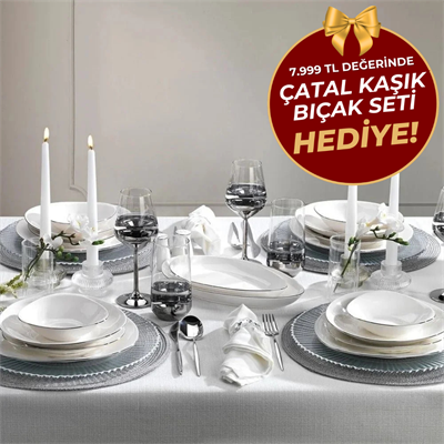 Schafer 1s1226-01001-plt01 Dina Platin 56 Prç Yemek Takımı