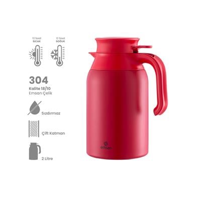 Emsan Class 2 Lt Termos Kırmızı