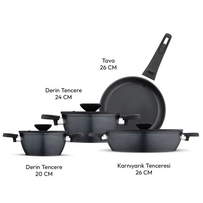 Emsan Dıamente 7 Parça Tencere Seti