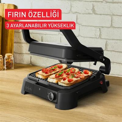 Tefal SuperGrill 3in1 Elektrikli Izgara ve Tost Makinesi Siyah